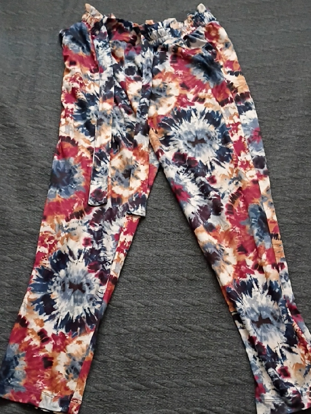 Joe Benbasset Kids Tie-Dye Leggings - Blue, Red & Tan